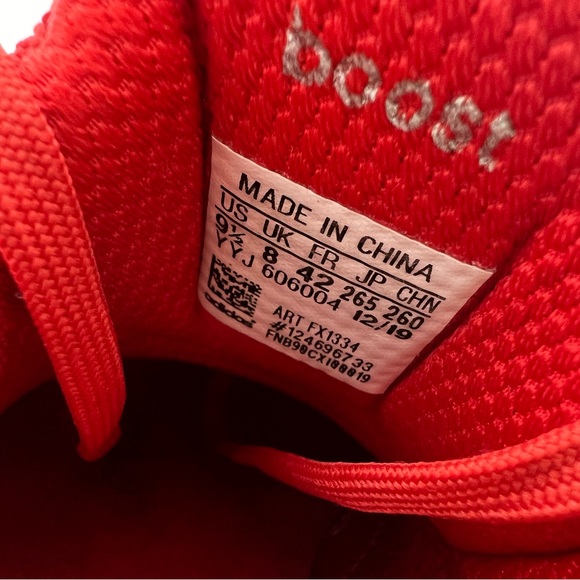 ADIDAS FX1334 Ultraboost DNA S&L Lush Red Running Shoes Athletic Sneakers sz 9.5 - Picture 11 of 11